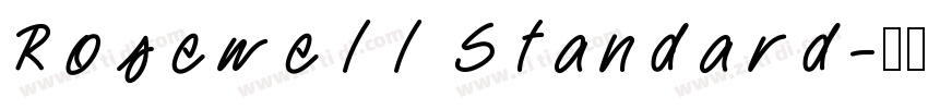 Rosewell Standard字体转换